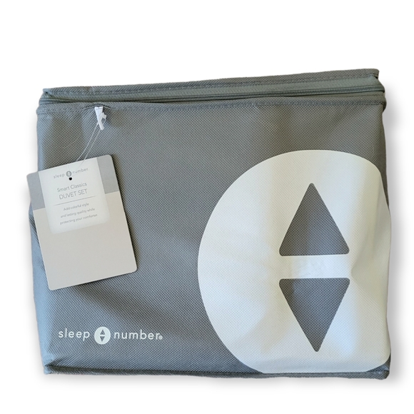 sleep number Bedding Sleep Number Smart Classics Duvet Set Nickel Poshmark